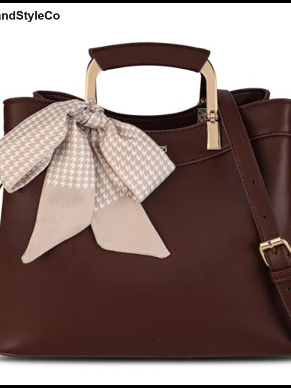 Small Vegan Leather Satchel Purse Top Handle Crossbody Bag